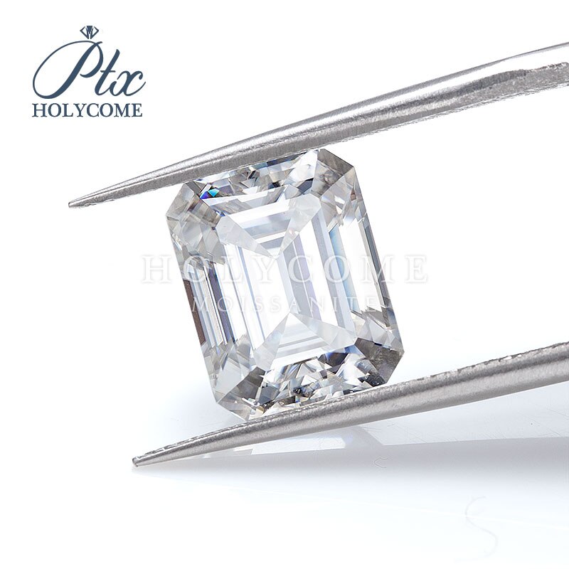 2020 wuzhou holycome jóias moissanite fabricação esmeralda pedra de corte