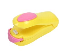 Portable Mini Heat Sealing Machine Impulse Sealer Seal Packing Plastic Bag: Yellow
