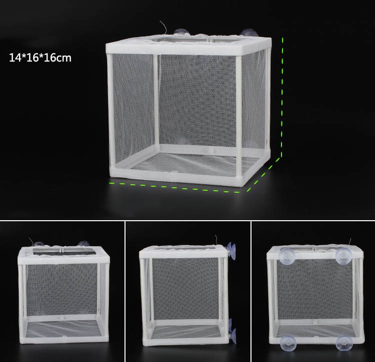 L Fish Breeding Incubator Net Hanging Fry Baby Fish Hatchery Isolation Box Aquarium Accessory