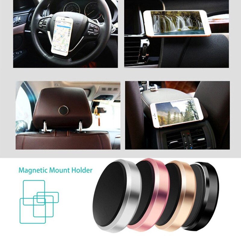 Auto Magnetische Telefoon Houder In Auto Stand Magneet Mobiel Beugel Auto Magnetische Ronde Houder Voor Iphone 12 Pro Max Samsung