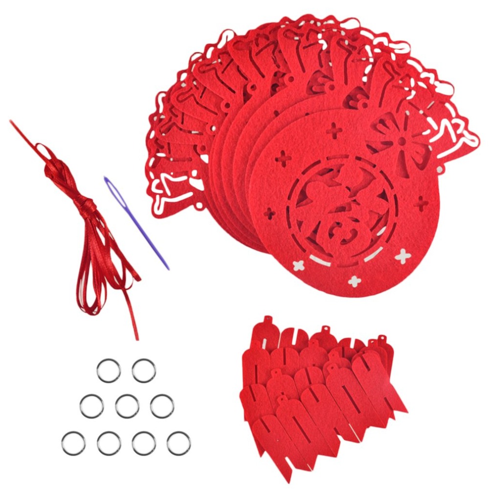 Bright Red Spring Festival String Banner Garland Bunting Flags Chinese Happy Year Supplies Shop Window Home Decoration