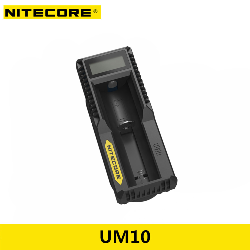 Originele Nitecore UM10 UM20 Lcd-scherm Digitale Slimme USB Lader pak voor 18650 17650 17670 RCR123A 16340 14500 Batterij