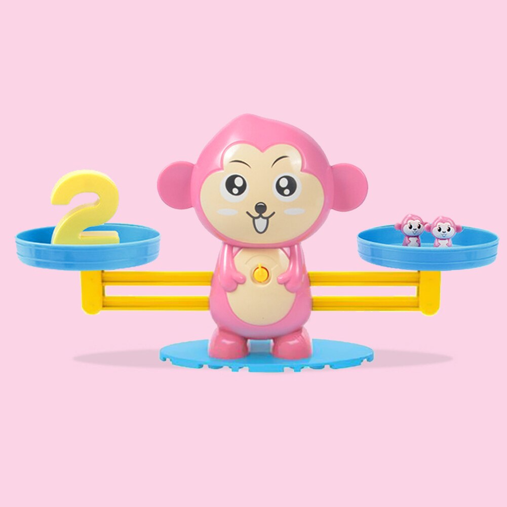 Montessori Math Toy Digital Monkey Balance Scale Educational Math Penguin Balancing Scale Number Board Game Kids Learning Toys