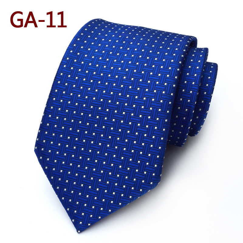 Mens Ties Silk Luxury Neck Tie 8cm Cravate Geometric PLAIDS&amp;CHECKS Tie Business Wedding Party Neck Tie for Men: GA-11