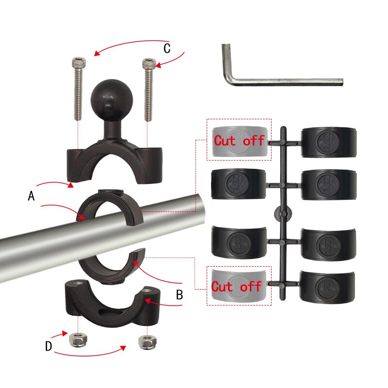 Torude Riiul Aluminum Alloy Torque Large Rail Base with 1 inch ... – Grandado