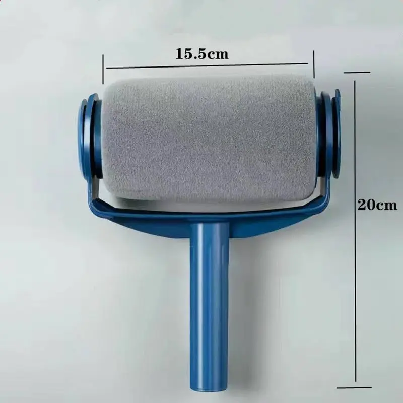 Verstelbare muurrolborstel Emulsieverf Muurschildergereedschappen Telescopische staven Borstels Textuur Roller Kwast Schildergereedschap: Romig-wit