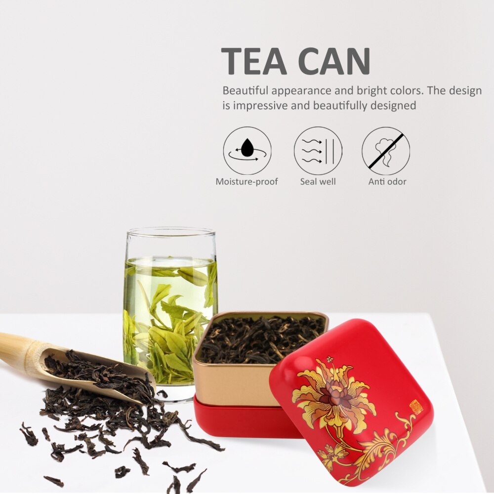 3Pcs Small Tea Cans Scented Tea Leaf Jars Green Tea Storage Container