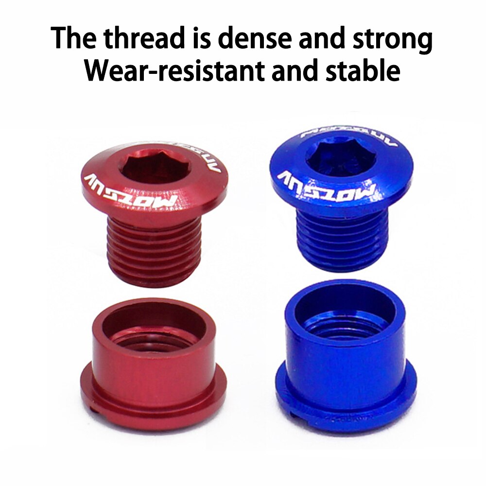 5Pcs Mtb Fiets Kettingwiel Schroeven Fietsen Kettingblad Wielbout Legering 7075 4.9Mm/6.4Mm Racefiets Disc schroeven Voor Crankstel Onderdelen