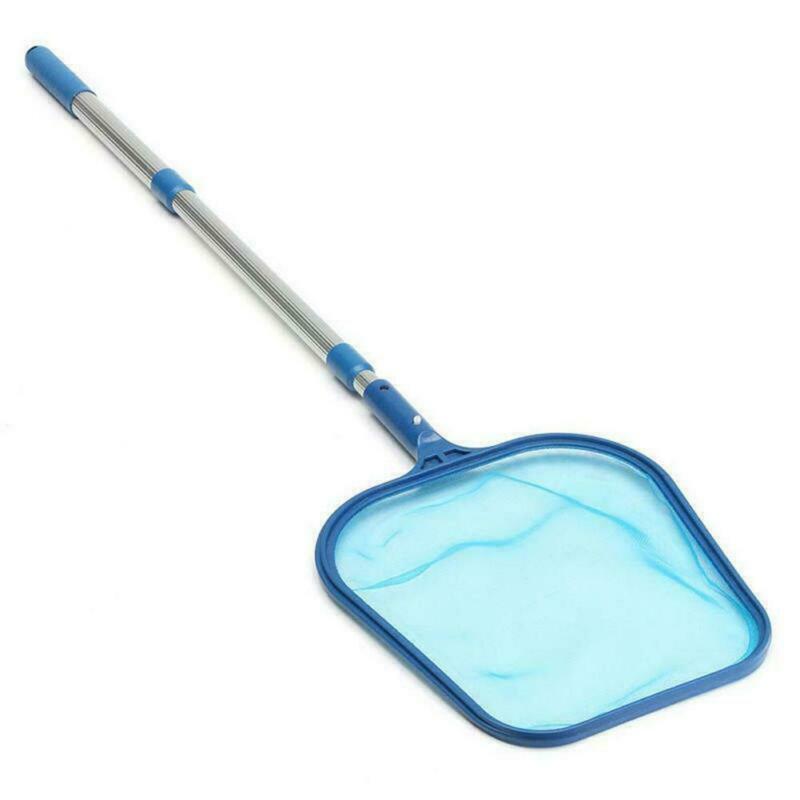 Leaf Net Grade Fine Mesh Pool Skimmer Net Bag Catcher Aquarium Swimming Pool Cleaning Tools Rake Accessories: Pole With Net