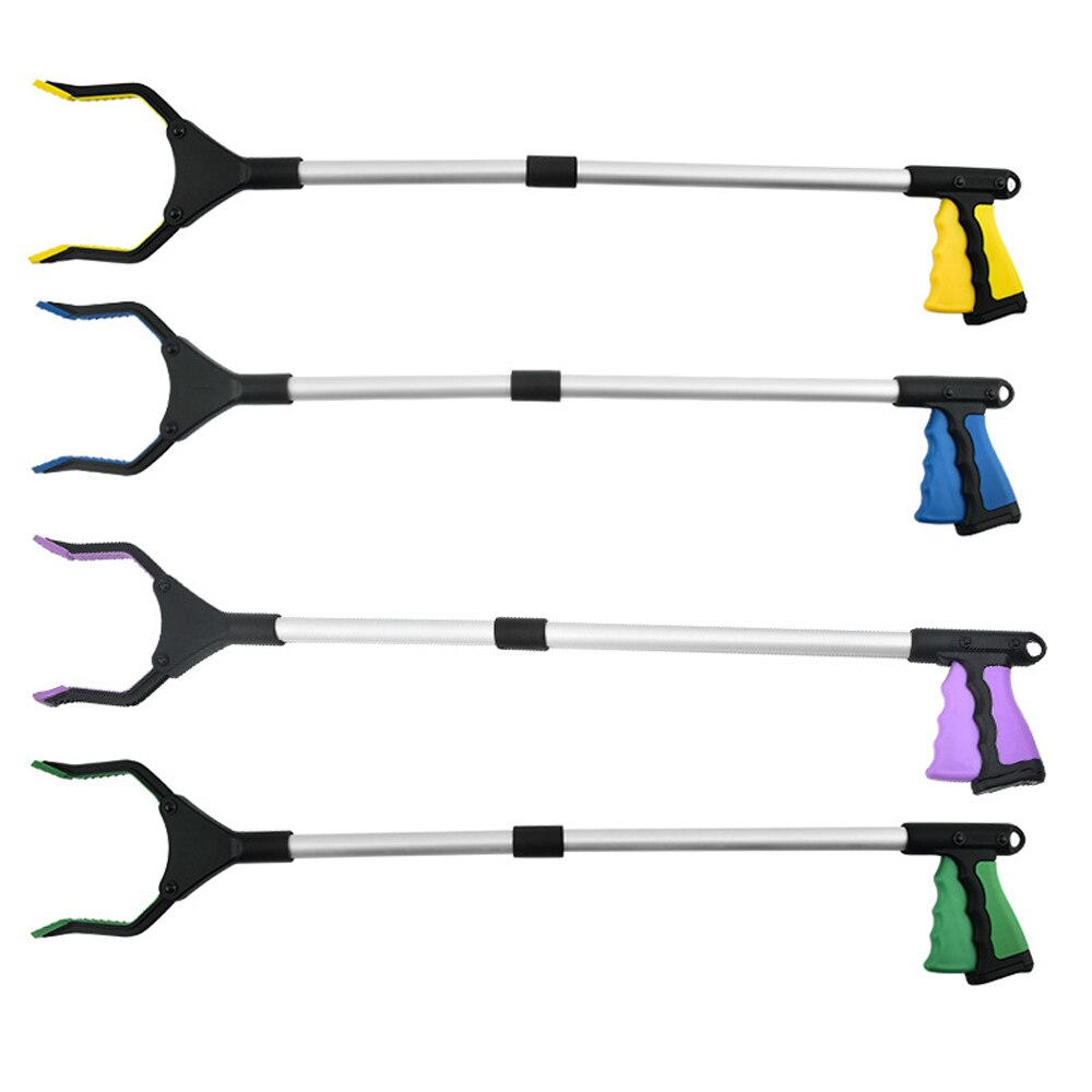 Folding Pick Up Tool Litter Grabber Picker with Rotating Head Anti-Slip Grip Versatile Multi Grabber Tool Foldable Pick Up Tool