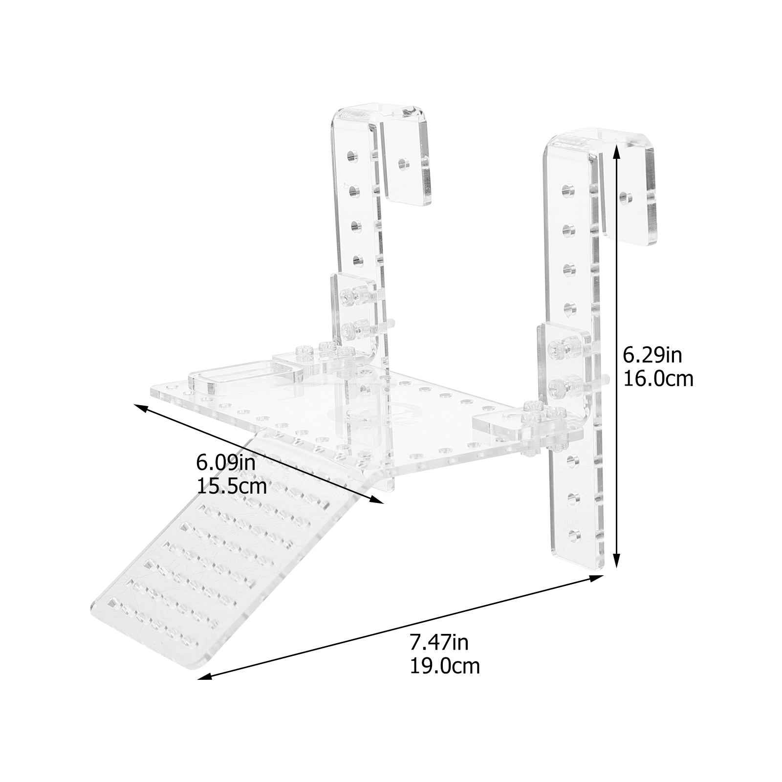 1pc akryl sköldpadda solplattform väggmonterad akvarieterrass vilterrass
