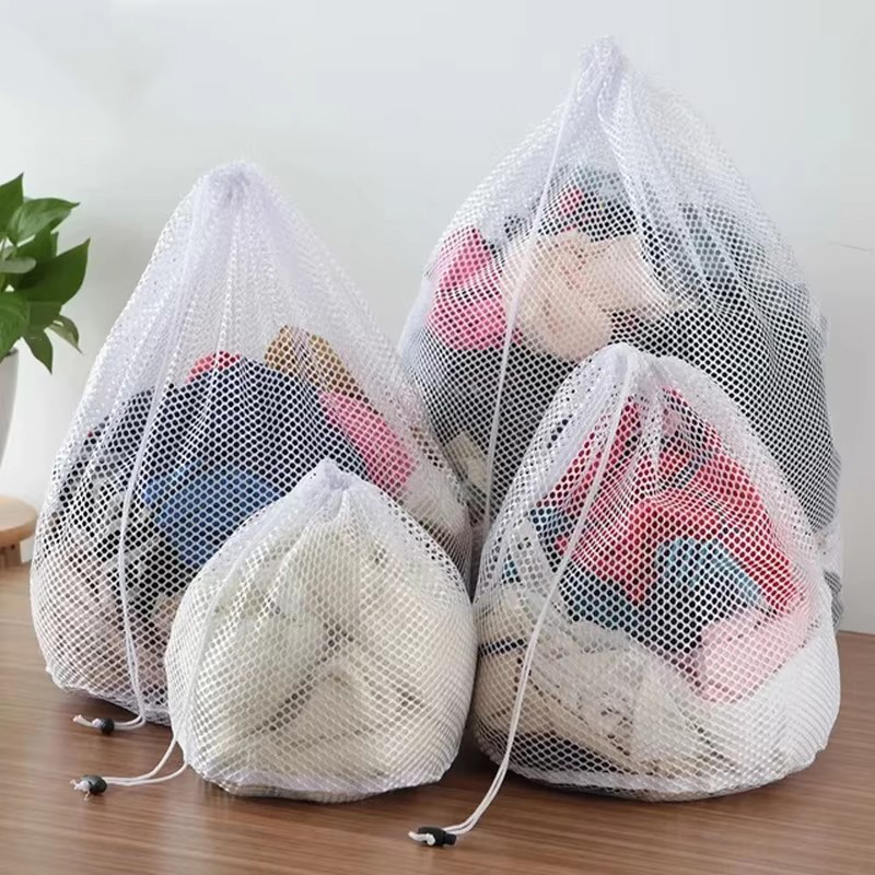 Large Washing Laundry Bag Mesh Organizer Net Dirty Bra Sock Underwear Shoe Storag Wash Bag Machine Cover Clothes Travel Wash Bag: XXL / Light Grey
