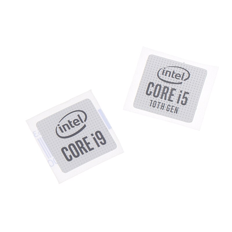 5pcs 10th Gen Core I5 I7 I9 DIY Sticker Labels Notebook Decoration Small Gold Label Notebook Ornament Sticker Labels