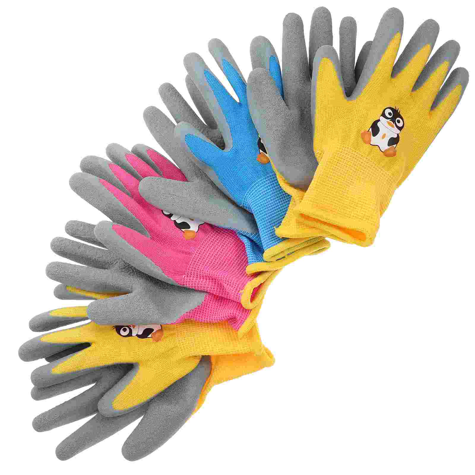4 Paar das Fäustling Kinderhandschuhe, Gartenarbeit, pannensicher, schwerer Gärtner, Arbeitsschutz, Gartenarbeit