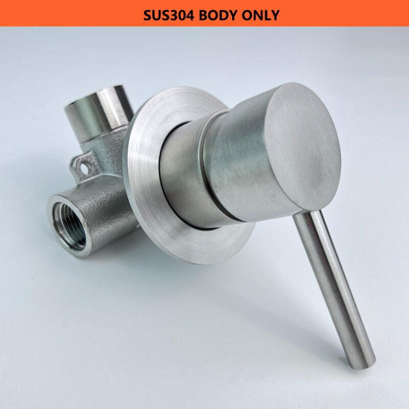 and Cold Head Top Shower Set 304 Stainless Steel 1 Function Solid Valve 8 Inch 200mm Shower Wall Mounted Ceiling Bathroom: Body Only