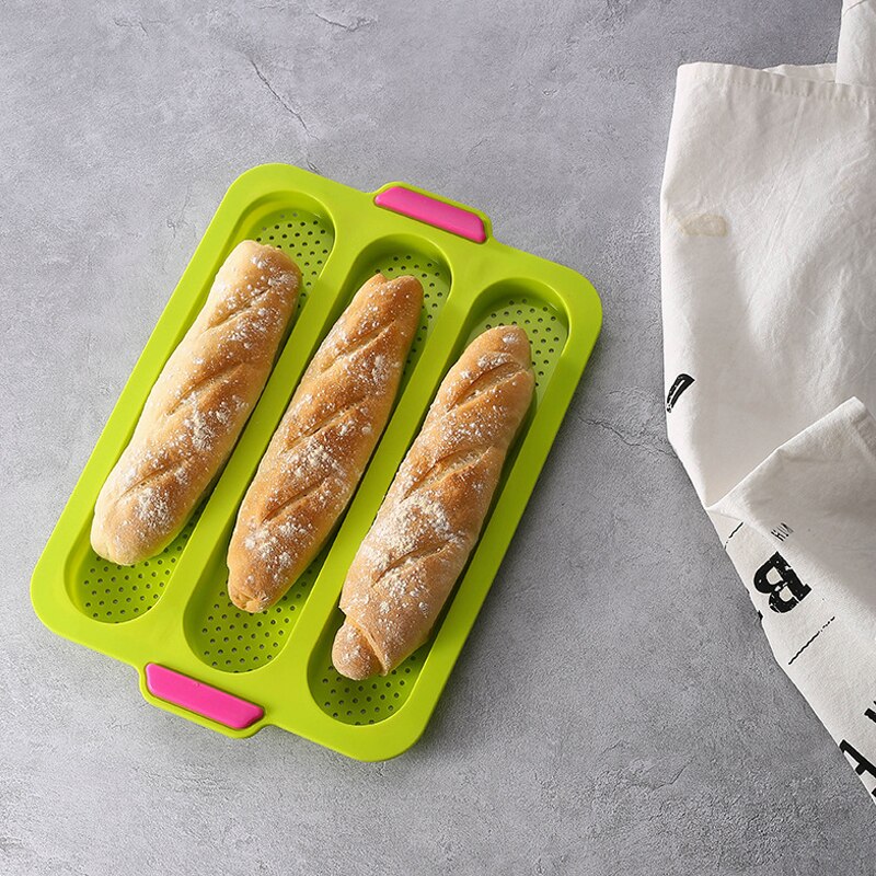 Silicone Baguette Mold Non Stick Bread Loaf Bakeware Kitchen Tool Food Grade Silicone High Temperature Resistance DIY Bread Mold