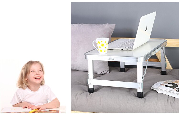 Mesa plegable portátil grande para exteriores para coche, mesa de ordenador portátil para el hogar
