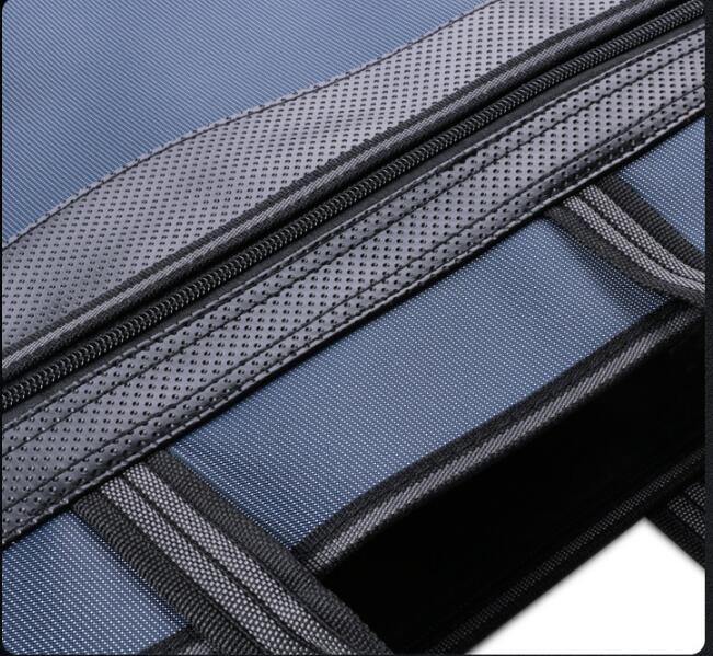 File Bag Canvas A4 Zipper Tote Bag Men's Office Briefcase Waterproof Information Bag Large Capacity