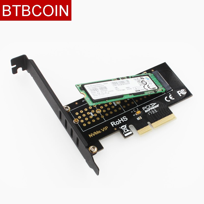 SK4 M.2 NVMe SSD NGFF TO PCIE X4 adapter M Key interface card Supports PCI Express 3.0 x4 2230-2280 Size m.2 FULL SPEED good