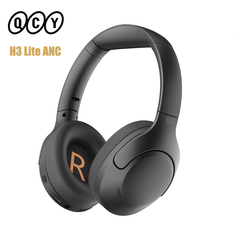 QCY H3 Lite ANC Kabellose Kopfhörer, aktive Geräuschunterdrückung, über-Ohr-Headset, Bluetooth 5.3-Kopfhörer, 40-mm-Treiber, HiFi-Klang, 60 Stunden