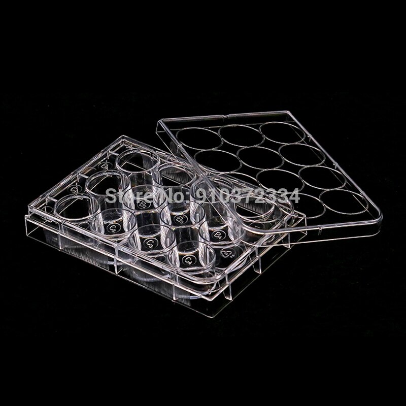 5pcs 6/12/24/48/96/384 hole Disposable Cell culture plate Bacterial culture plate enzyme label plate sterilization packaging