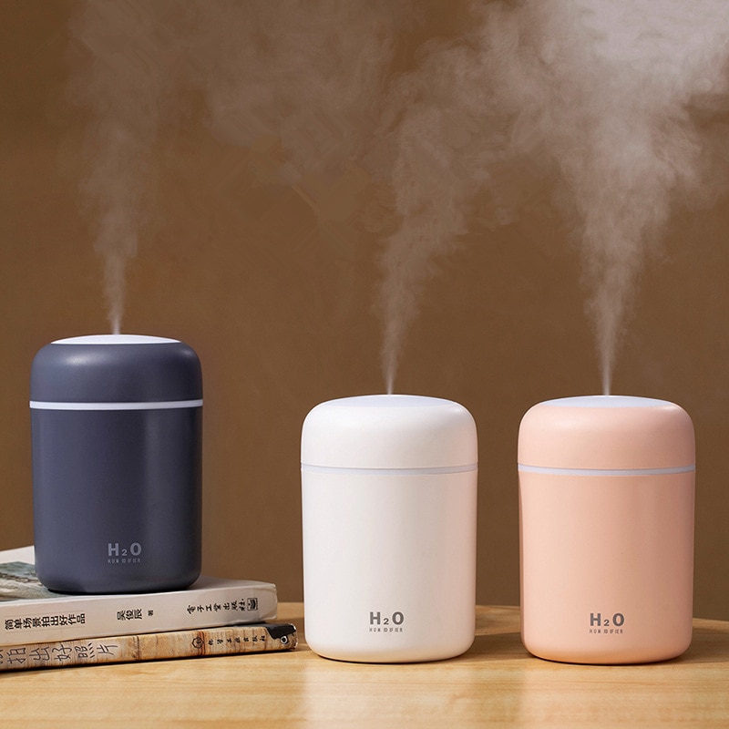 Portable 300ml Humidifier USB Ultrasonic Dazzle Cup Aroma Diffuser Cool Mist Maker Air Humidifier Purifier with Romantic Light