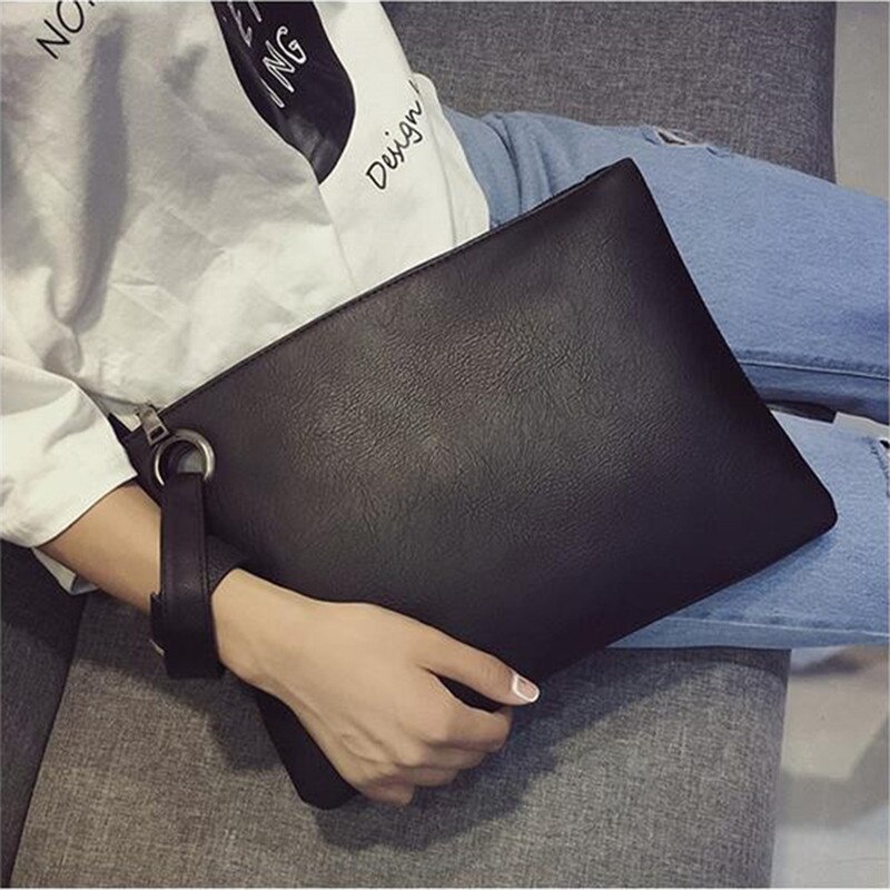 Women Party Clutches PU Leather Envelope Clutch Bag Handbag Lady Female Vintage Evening Bag