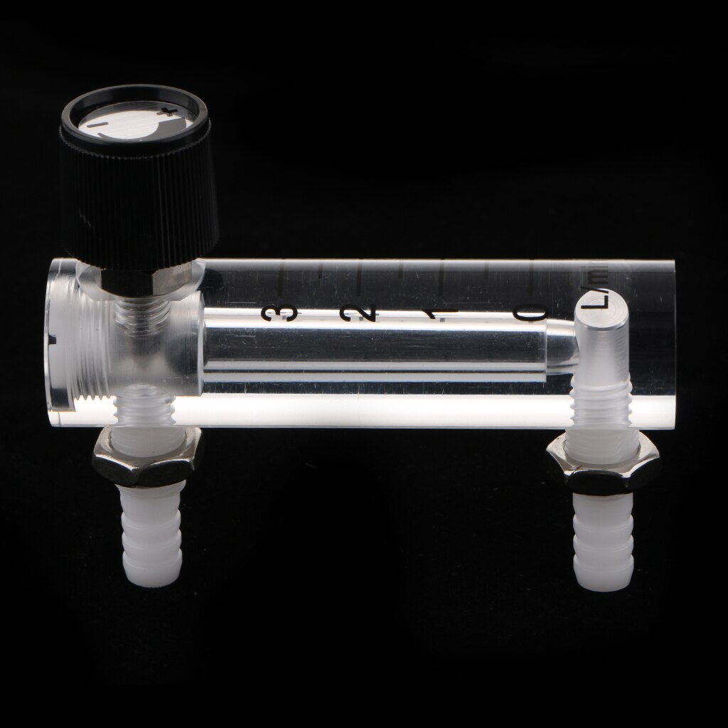 0-3L/min Oxygen Liter Flow Meter Measures Gas Flowmeter W/Control Valve For Air,Accuracy: 5%