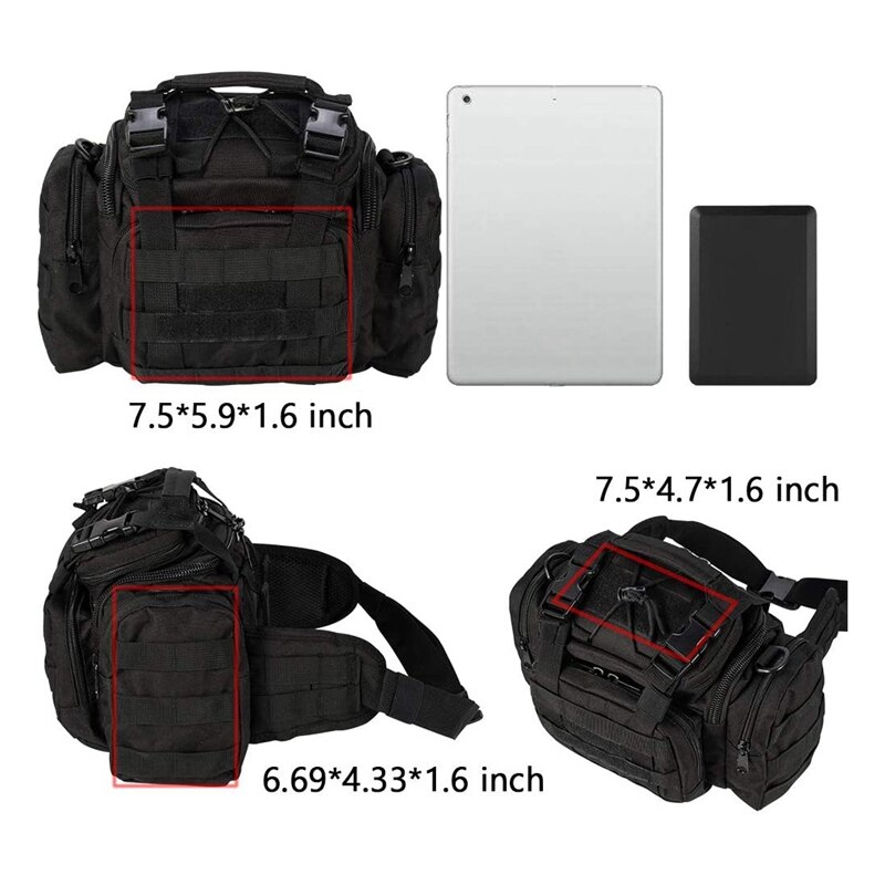 Large Capacity Fishing Tackle Storage Bag Insulated Multi-Functional Fly Fishing Holdall Pack Carryall Waist Handbag