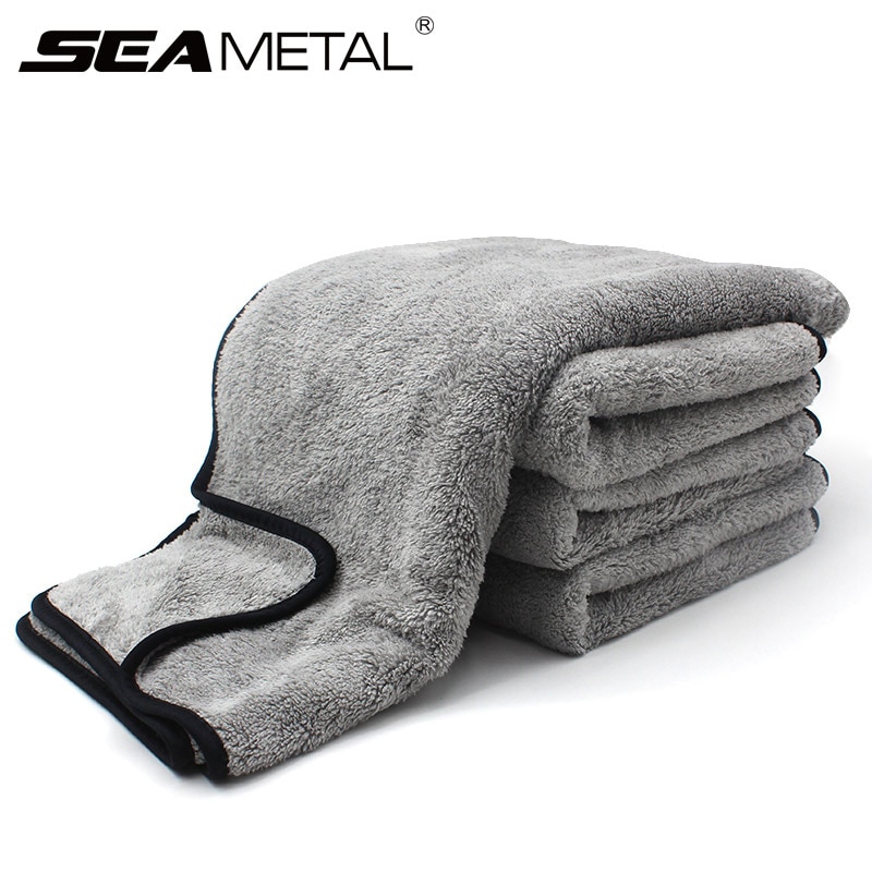 Chiffon de lavage de voiture en microfibre | Serviette de nettoyage automatique, soin de porte fenêtre, forte Absorption d'eau pour accessoires de voiture à domicile