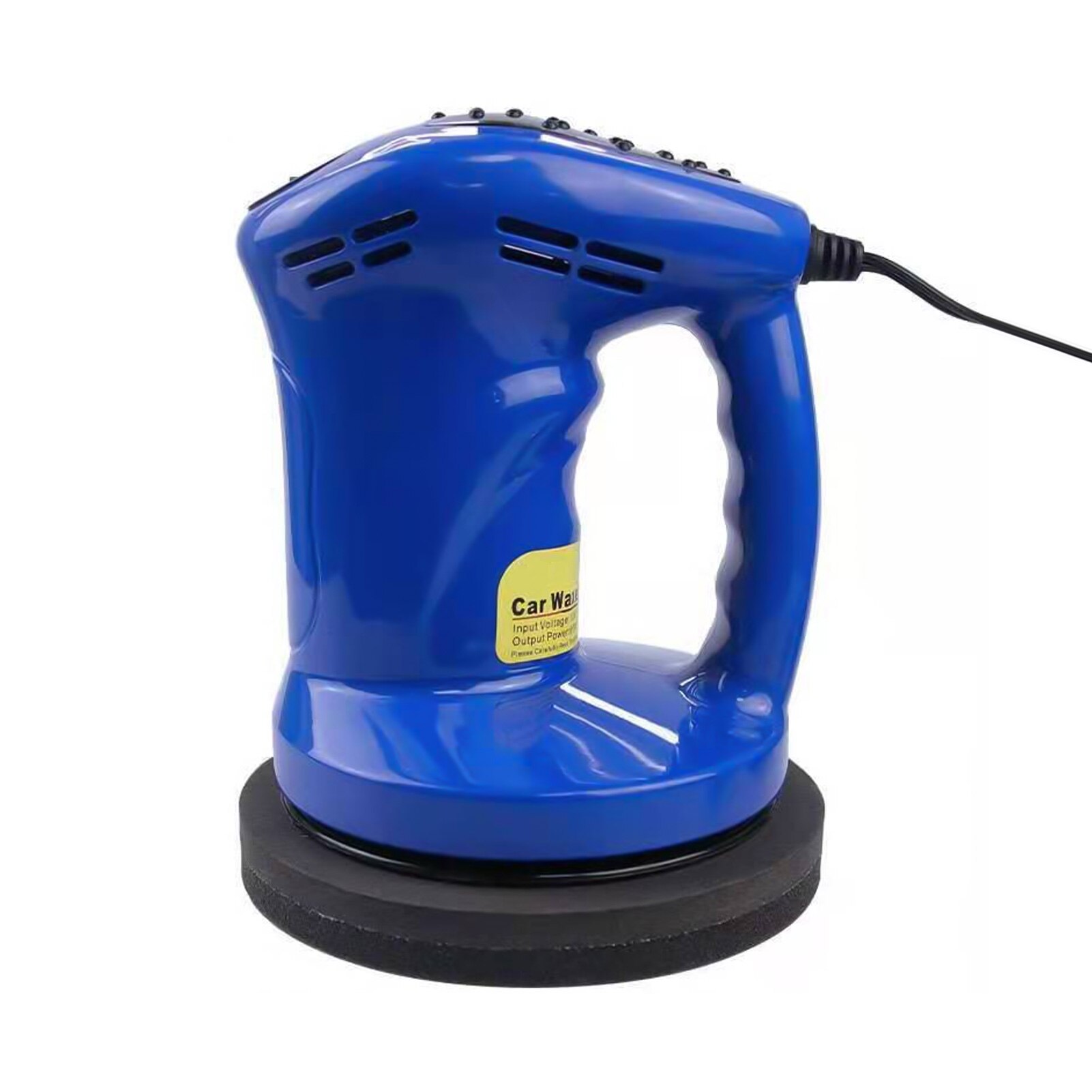 Pulidor eléctrico con cable automotriz, 5 pulgadas, 80W, cc 12V, 1500rpm, pulido, encerado, azul: Blue