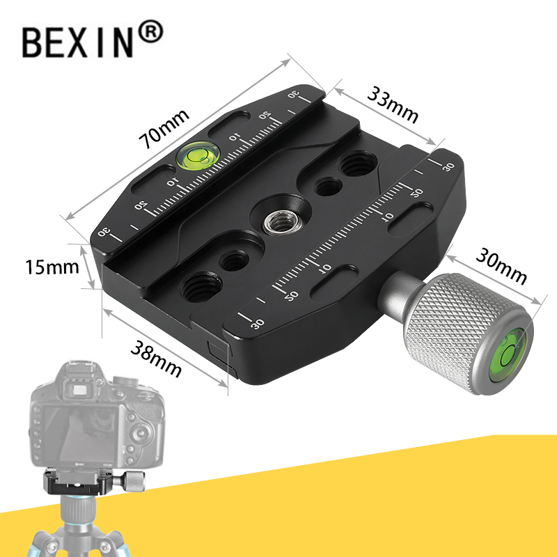 QR70N Camera Clamp Quick Release Clamp Tripod Mount Adapter Profession Dslr Stand Portable Clamp For Arca Swiss Point Camera