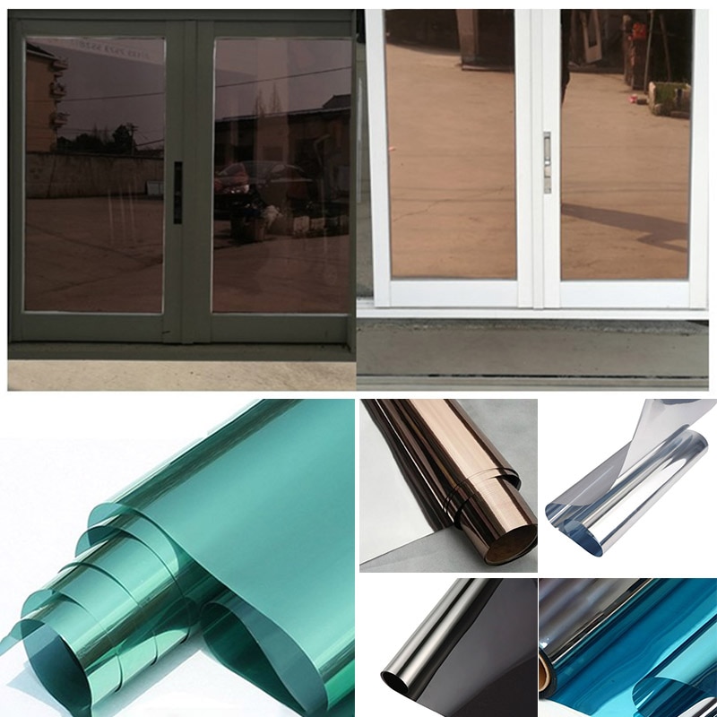 Een Manier Spiegel Venster Thermische Film Daytime Privacy Statische Niet-klevende Decoratieve Warmte Controle Anti Uv Window Tint Voor thuis