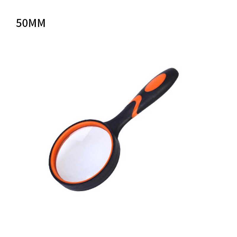 50/65/75/100mm Magnifying Glass Portable Handheld Magnifier for Jewelry Newspaper Book Reading High Definition Eye Loupe Glass: 50mm