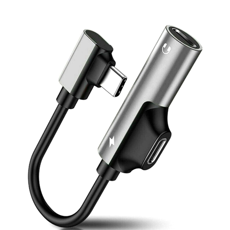 USB C naar 3.5mm Audio Adapter - Type-C naar Aux Kabel voor Koptelefoon - Telefoon Audio Converter: Roze