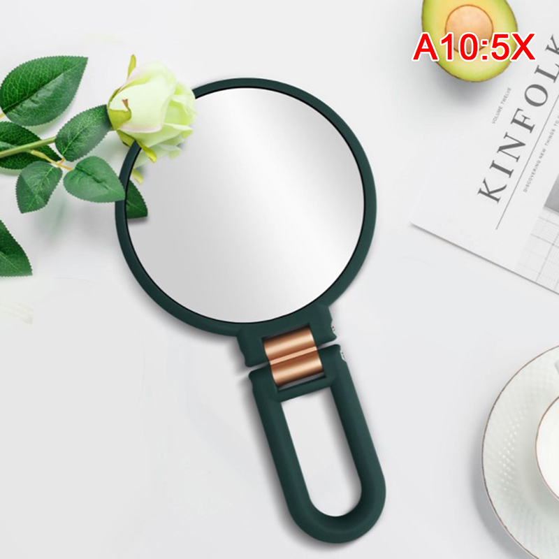 Espejo de doble cara para maquillaje, accesorios de cosmética para tocador, compacto, con aumento de 2/5/10/15X