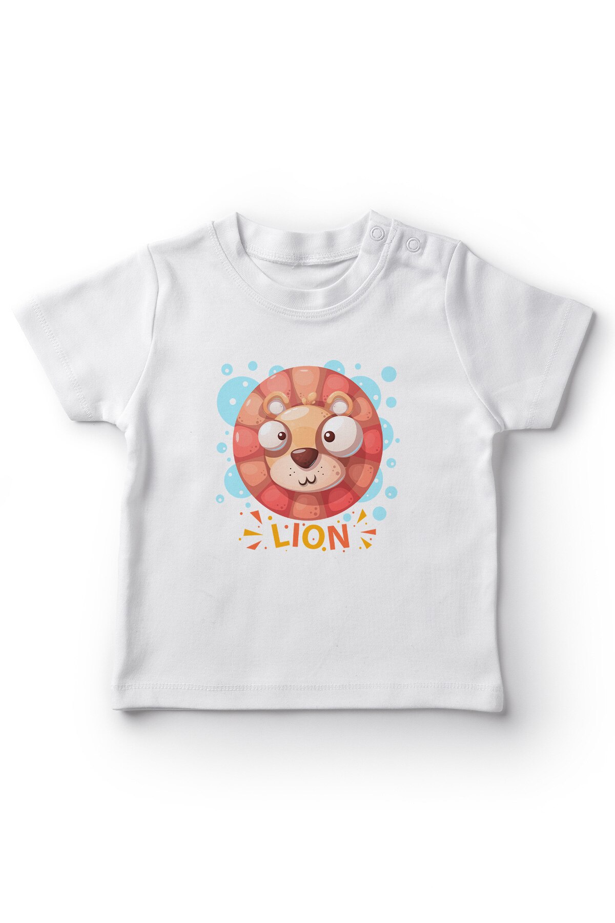 Angemiel Baby Lion Face Baby Boy T-Shirt White