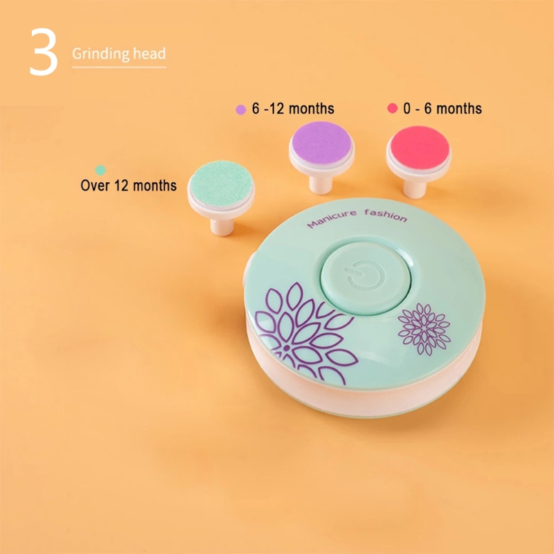 Zuigeling Nail Care Safe Nagelknipper Cutter Baby Elektrische Nail Trimmer Kids Nail Polijstmachine Manicure Set