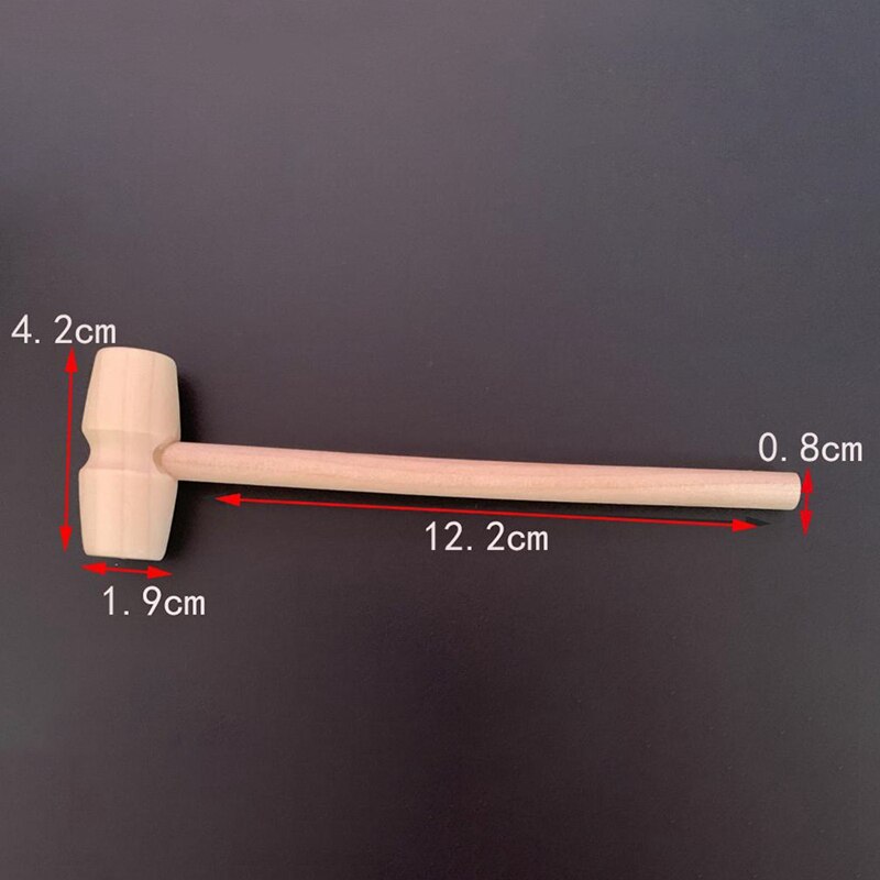 24 Pieces Wooden Crab Mallet Seafood Shellfish Wood Cracker Mini Wood Hammer Shell Cracker for Seafood Lobster Tool