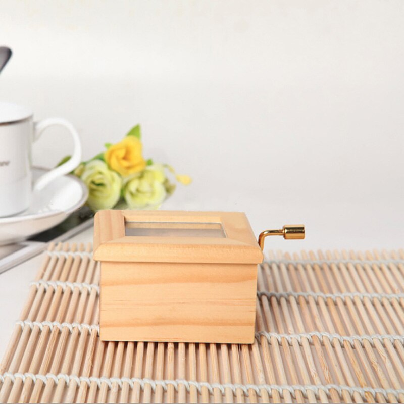 Classic Music Box Classical Wooden Home Decor Birthday Wood Hand Musical Box Happy Birthday