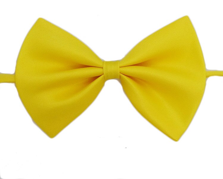 Strikken voor kinderen, huisdieren, effen vlinderstrik, bruiloftstrik, feeststrik, accessoires, strik  bc344: 34421 lichtgele