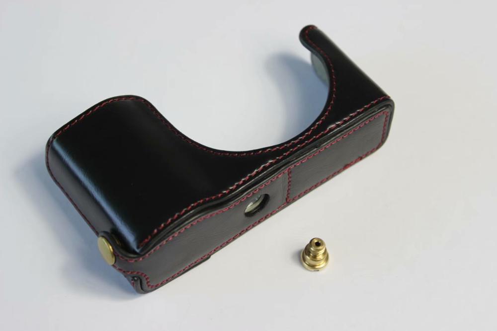 PU Leather case Set Cover Camera Half Bag Bottom Case For Ricoh GR III GR3 With Battery Opening