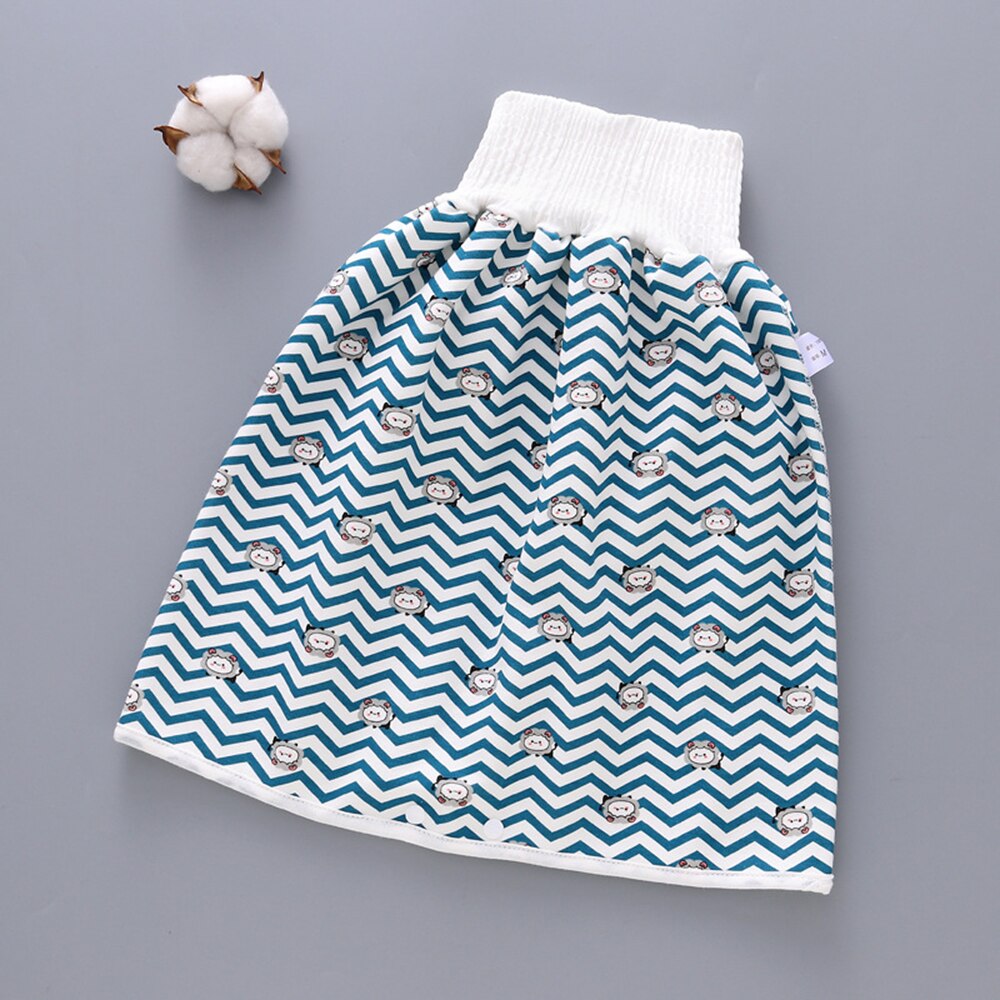 1PCS Baby Waterproof Diaper Skirt Cotton High Waist Children Training Pants Cloth Reusable Baby Diaper Sleeping Leak-proof: style 4