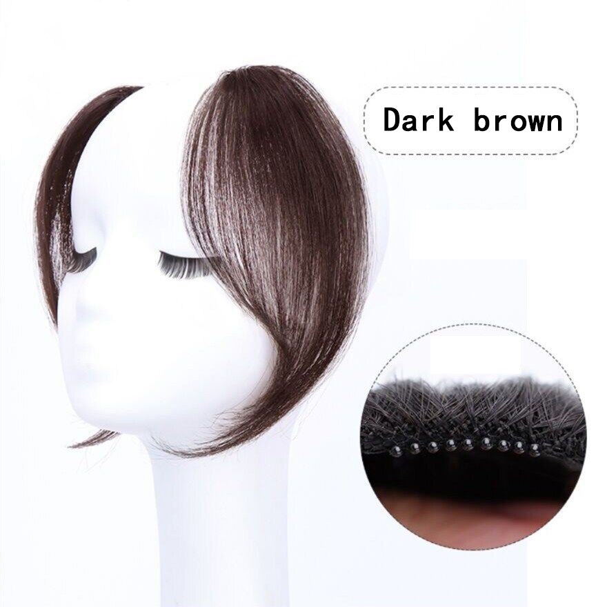 Bangs Clip In on Front Hair Bang Side Fringe Hair Extension Natural Synthetic Bangs Hair Women Bangs Synthetic Hair Pieces: 4/27HL