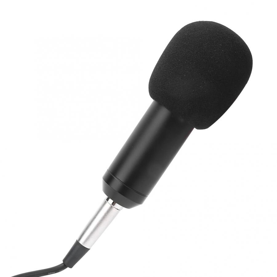 Microfoon Zwart Professionele Broadcast Opname Muziekinstrument Met Standaard Condensator Microfoon