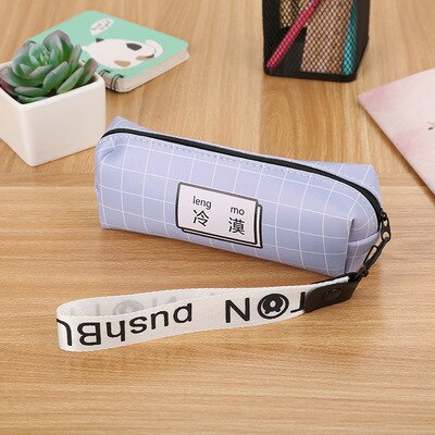 Cute Kawaii PU Pencil Case High Capacity Pen Bags Cute Letter Pencil Bags For Girls School Supplies Korean Stationery: 4