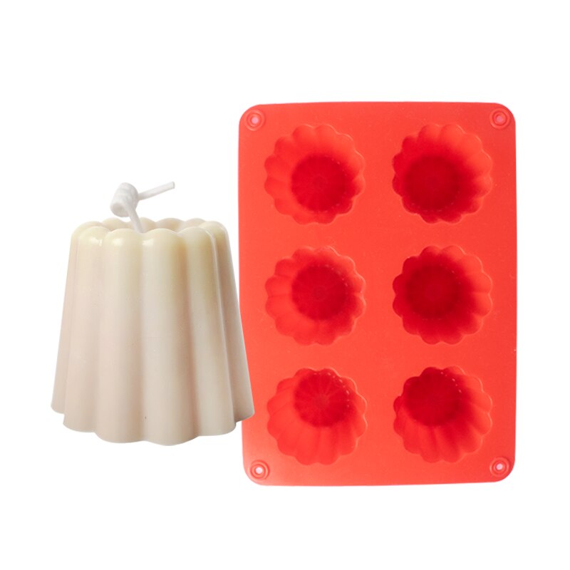 6 Even Pudding Molds DIY Handmade Soap Silicone Mold Baking Mousse Mold Soap Making Supplies Cake Decor: D