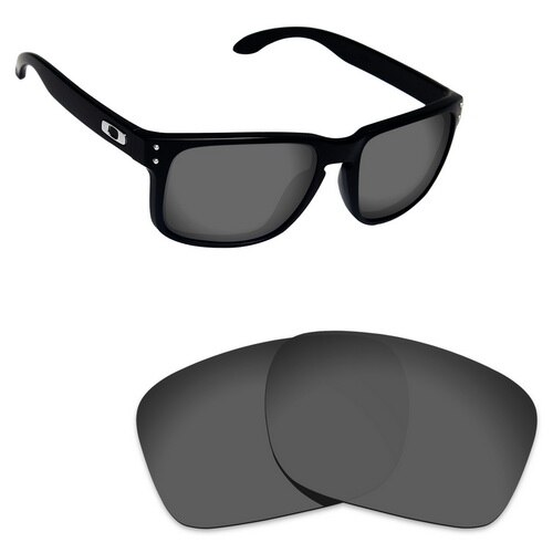 ToughAsNails Polarized Replacement Lenses for Oakley Holbrook Mix Frame - Varieties: Black IR
