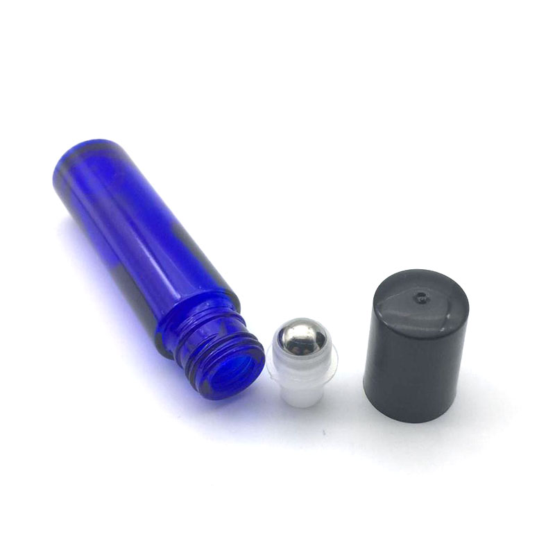 Echantillon de parfum vide 1ml 2ml 3ml 5ml 10ml bouteille en verre roulé bouteille à rouler bleu huile essentielle 1 pièce