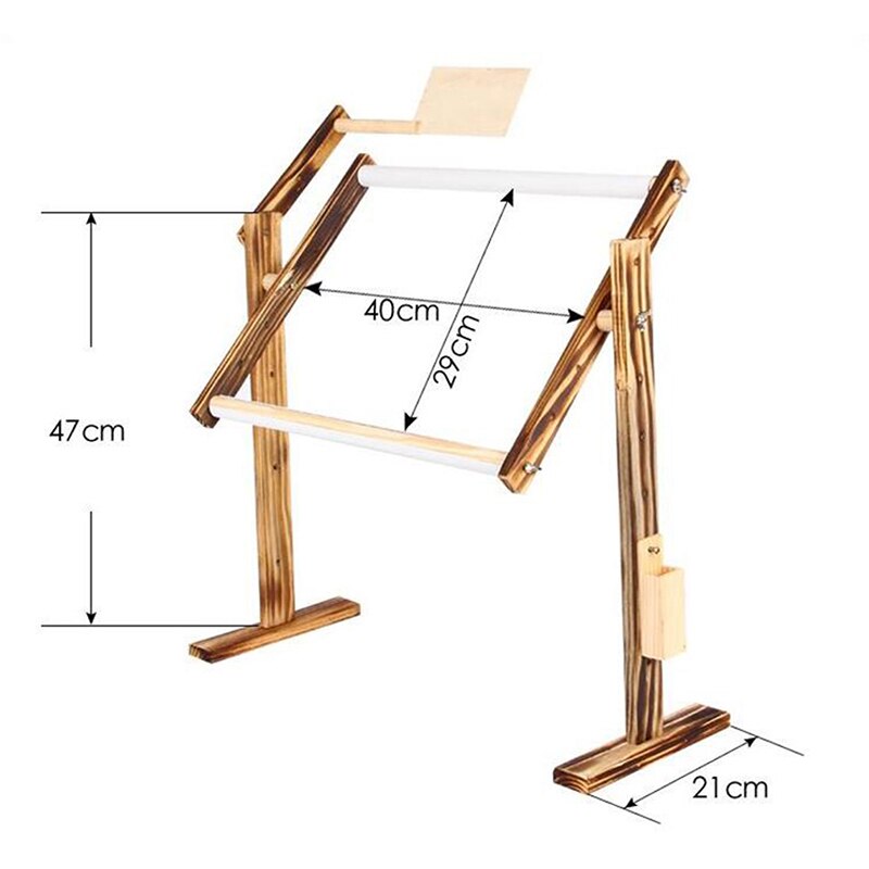 Adjustable Solid Pine Wood Cross Stitch Rack Wooden Shelf Desktop Cross Stitch Embroidery Frame China Cross Stitch Tool